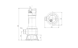 Grundfos UNILIFT AP35B.50.08.A1V Paslanmaz Gövdeli Vortex Çarklı Kirli Su Drenaj Dalgıç Pompa - 3