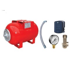 100 Litre Yatay Ayaklı Hidrofor Kiti, Hidrofor Bağlantı Takımı - Kampa