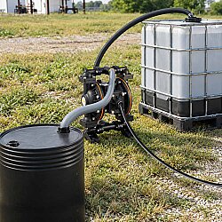 Huge Pump-Günalsan HP05 Alüminyum Gövdeli Diyaframlı Havalı Pompa 55 Litre/Dakika 7 Bar 3/4'' - 5
