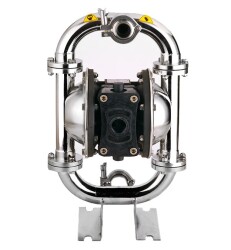 Huge Pump-Günalsan HP10 Paslanmaz Gövdeli Diyaframlı Havalı Pompa 150 Litre/Dakika 7 Bar 1'' - 2