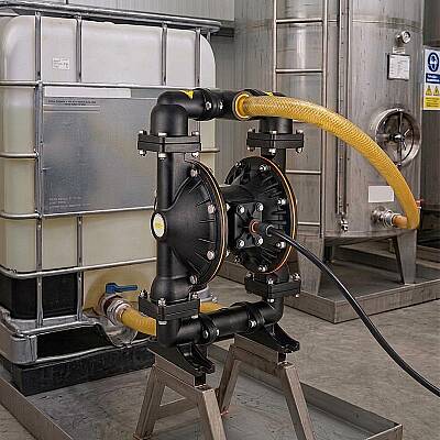 Huge Pump-Günalsan HP15 Alüminyum Gövdeli Diyaframlı Havalı Pompa 400 Litre/Dakika 7 Bar 1½'' - 5