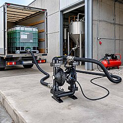 Huge Pump-Günalsan HP20 Alüminyum Gövdeli Havalı Diyaframlı Pompa 560 Litre/Dakika 7 Bar 2'' - 5