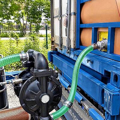 Huge Pump-Günalsan HP30 Alüminyum Gövdeli Havalı Diyaframlı Pompa 890 Litre/Dakika 7 Bar 3'' - 5