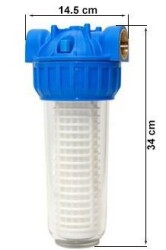 Aquafer 10 inç Silifoz Kireç Önleyici Yıkanabilir Su Filtresi 1.1/2 inc 100 Mikron - 2