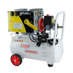 Kampa Airflush-2 Kompresörlü Çift Yönlü Petek Temizleme Makinası | Havalı Darbeli | 24 Litre Tanklı - Kampa-M