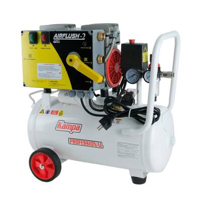 Kampa Airflush-2 Kompresörlü Çift Yönlü Petek Temizleme Makinası | Havalı Darbeli | 24 Litre Tanklı - 1