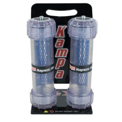 Kampa Çiftli Manyetik Filtre - Kireç, Tortu ve Metal Toz Filtresi - Kampa