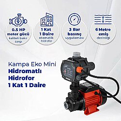 Kampa Eko Mini Hidromatlı Hidrofor 1 Kat 1 Daire - Kampa (1)