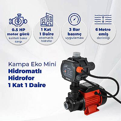 Kampa Eko Mini Hidromatlı Hidrofor 1 Kat 1 Daire - 2