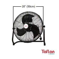 Kaşkar TX-20-F (FF500A) Yer Tipi Vantilatör Ayaklı 50cm 3 Hız Kademeli Siyah - 2