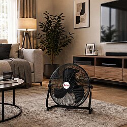 Kaşkar TX-20-F (FF500A) Yer Tipi Vantilatör Ayaklı 50cm 3 Hız Kademeli Siyah - 4
