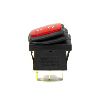 Körüklü Işıklı Anahtar 10 ADET Kırmızı, ON-OFF 3 Pin - Düğme Buton Switch - 2
