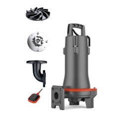 LEO 32SWPm3.6-17- 1.1L/QG Parçalayıcılı Bıçaklı Foseptik Dalgıç Pompa 1.5 Hp 18 mss 133 lt/dk - LEO