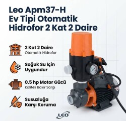 Leo Apm37-H Ev Tipi Otomatik Hidrofor 2 Kat 2 Daire - Kampa (1)