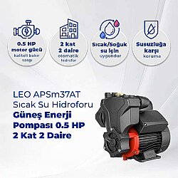 LEO APSm37AT Sıcak Su Hidroforu, Güneş Enerji Pompası 0.5 HP - 2 Kat 2 Daire - LEO (1)