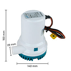LEO XBP-2000 Sintine Pompası 12V 2000 GPH - 125 lt/dk - 4 mss - LEO (1)