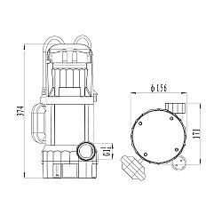 LEO XKS-1010PW Şamandıralı Pis Su Dalgıç Pompa 333 lt/dk 10 mss - LEO (1)