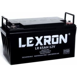 LEXRON 12V 65 AH Jel Akü, Güneş Enerji Aküsü, Solar Jel Akü - Lexron