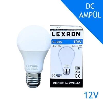 LEXRON Solar Ampül, Güneş Enerjili Ampül, 10W DC AMPUL 12V - 1