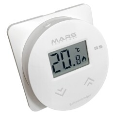 Mars S5 Kablosuz Dijital Oda Termostatı Yüksek Hassasiyetli Beyaz - MARS
