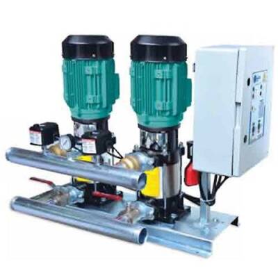 Master 2 MVK 9/5M Dikey Kademeli Çift Pompalı Hidrofor 9 Kat 50 Daire 220 Volt 20 m³/h 60 mss - 1