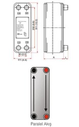 Mit MB-05 - 36 Plaka Kaynaklı Plakalı Isı Eşanjör Bağlantı 1''- 1'' Kapasite 2100 Litre/Saat - 2
