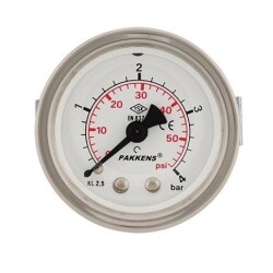 Pakkens 0-1.6 Bar 63 mm Arkadan Bağlantılı Panotipi Kuru Manometre G 1/4 inç - 1