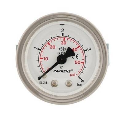 Pakkens 0-1.6 Bar 63 mm Arkadan Bağlantılı Panotipi Kuru Manometre G 1/4 inç - 1