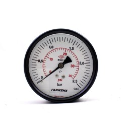 Pakkens 0-2.5 Bar 100 mm Arkadan Bağlantılı Kuru Manometre G 1/4 inç - 1