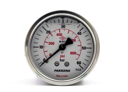 Pakkens 0-60 Bar 100 mm Arkadan Bağlantılı Panotipi Gliserinli Manometre G 1/2 inç - 1