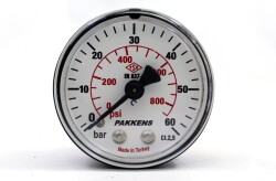 Pakkens 0-60 Bar 63 mm Arkadan Bağlantılı Kuru Manometre G 1/4 inç - 1