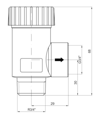 Pakkens 1' Emniyet Ventili DN25 4 Bar Erkek - 2