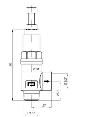 Pakkens 3/4'' Ayarlı Emniyet Ventili DN20 Dişi - 2