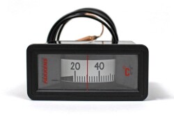 Pakkens 58x25 mm 0/+120 °C Arkadan Bağlantılı Gazlı Termometre 3mt Kapiler Boyu - 1
