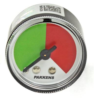 Pakkens Hidrolik Dönüş Filtresi Manometresi / Kirlilik Göstergesi Çap 40 2 Bar Yeşil-Kırmızı G1/8'' - 1