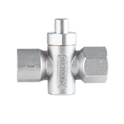 Pakkens Manometre Musluğu, Butonlu/Basmalı Manometre Valfi 6 bar 1/2'' - 1