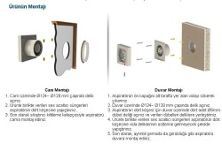 Otomatik Panjurlu Tuvalet ve Banyo Fanı / Aspiratörü 160 m³/h - Aircol 120 OP - 3