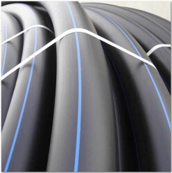 PE100 Hdpe Sert Polieten Basınçlı Boru 100 Metre 10 Bar 40mm - 3