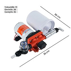 Seaflo 12 Volt 2 Lt Tanklı Otomatik Tekne, Karavan Hidroforu 18.9 Lt/Dk 3.7 Bar - 3