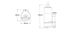 Seaflo SR09514 Sintine Dalgıç Tip Pompa 6 Mt Yükseklik 12 Volt 12 lt/dk SFSP1-L012-01 - 4