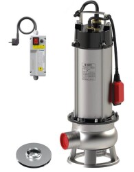 Sumak SDF 20/2 İNOX Komple Paslanmaz Kirli Su Dalgıç Pompa 220 Volt 2.2 Hp 16.5 Mss - Sumak Pompa