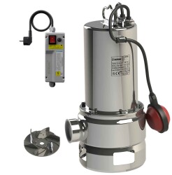 Sumak SDF15/2 Komple Paslanmaz Foseptik Dalgıç Drenaj Pompa 220 Volt 1.5 Hp - Sumak Pompa