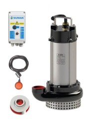 Sumak SDT 30/2 Y Paslanmaz Gövde Kirli Su Dalgıç Pompa 380 Volt 3 Hp 27 Mss - Sumak Pompa