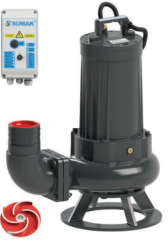 Sumak SDTV 100/4 Foseptik Dalgıç Pompa Trifaze 380V 10 Hp - Sumak Pompa