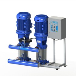 Sumak SHT 24 B 1000/7 Düşey Milli Kademeli Çift Pompalı Hidrofor - Sumak Pompa