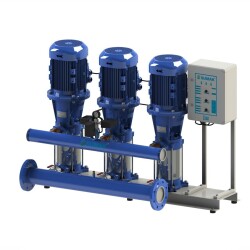 Sumak SHT 24 C 1000/7 Düşey Milli Kademeli Üç Pompalı Hidrofor - Sumak Pompa