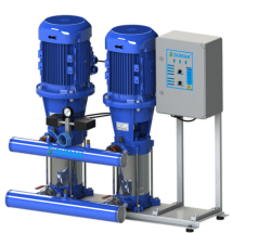 Sumak SHT 34 B 1500/6 Düşey Milli Kademeli Çift Pompalı Hidrofor - Sumak Pompa