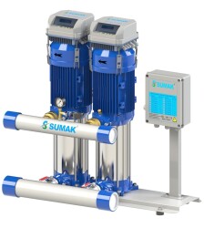 Sumak SHT-B-FK Frekans Kontrollü Düşey Milli Kademeli Hidroforlar - Sumak Pompa