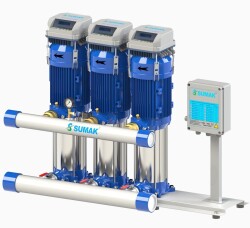 Sumak SHT-C-FK Frekans Kontrollü Düşey Milli Kademeli Hidroforlar - Sumak Pompa