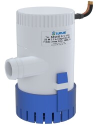 Sumak STN500G Sintine Dalgıç Pompa 3 mss 1500 litre/h 12 VOLT -Manuel- - Sumak Pompa
